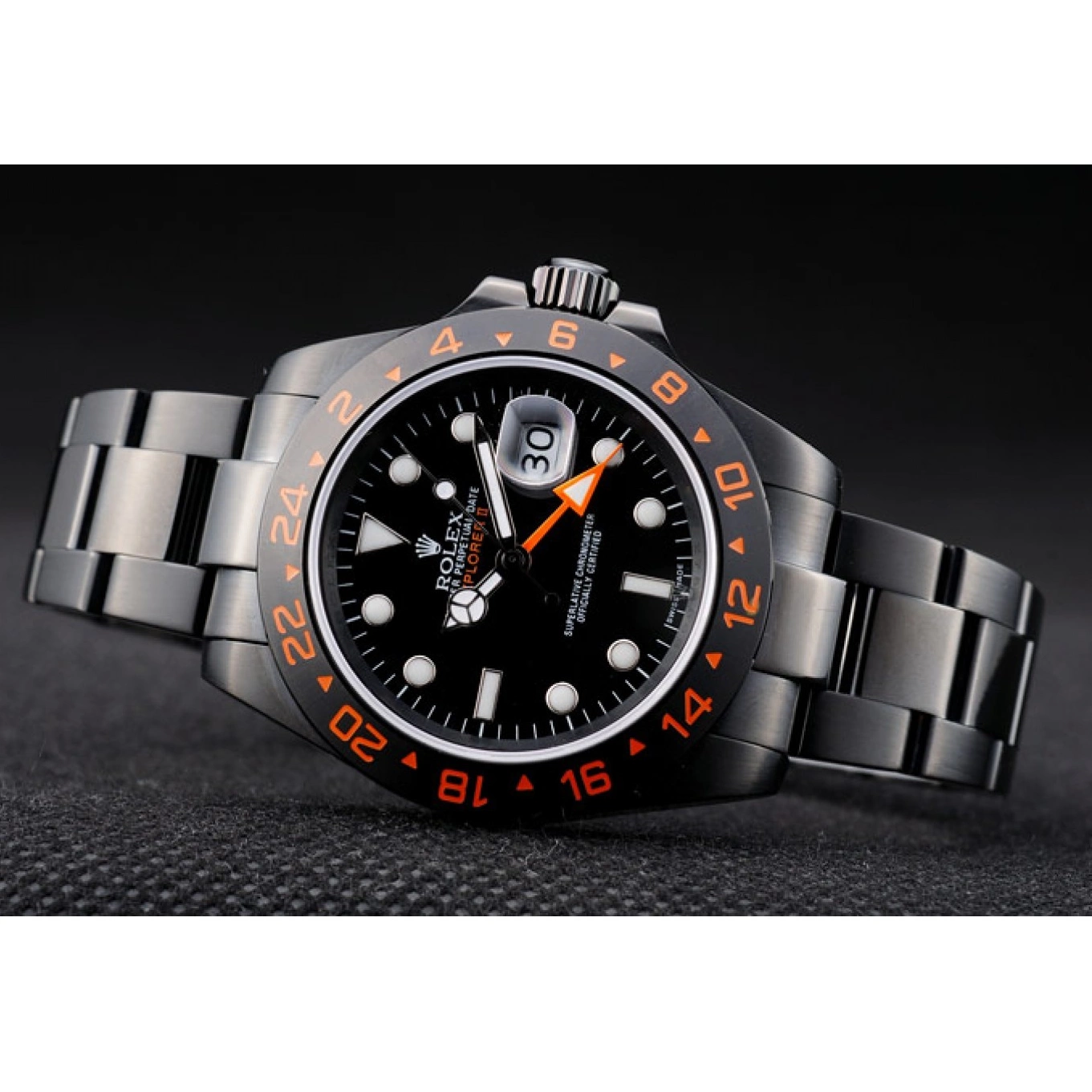 Good copy rolex watches Ceramic Black Black Dial Watch Explorer Bezel Rolex 0601